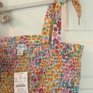 J.Crew Factory Smocked Tie-Shoulder Tank Top